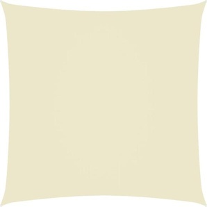 The Living Store Sonnensegel Oxford-Gewebe Quadratisch 4x4 m Creme TLS135194