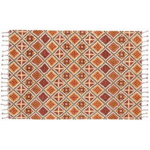 THEKO Berberteppich - rot - Wolle - 190 cm - 2,4 cm | Möbel Kraft
