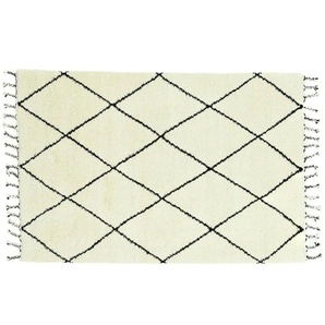 THEKO Berberteppich - schwarz - Wolle - 90 cm - 2,4 cm | Möbel Kraft