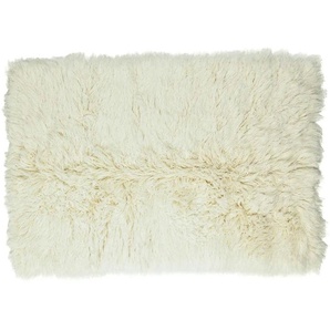 THEKO Flokati Wollteppich - beige - Wolle - 120 cm - 10 cm | Möbel Kraft