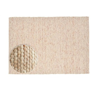 THEKO Handwebteppich  Alpen ¦ beige ¦ Wolle ¦ Maße (cm): B: 70 H: 1,2