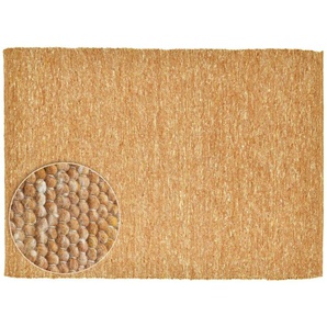 THEKO Handwebteppich  Alpen ¦ rot ¦ Wolle ¦ Maße (cm): B: 90 H: 1,2