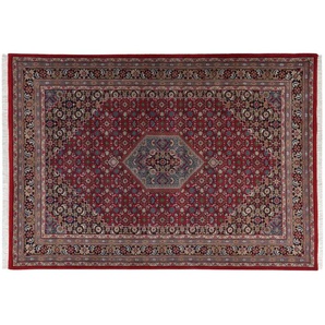 THEKO Orientteppich  Benares Bidjar ¦ rot ¦ Wolle ¦ Maße (cm): B: 250 H: 1,2
