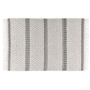 THEKO Wollteppich  Visby ¦ beige ¦ Baumwolle ¦ Maße (cm): B: 70 H: 1