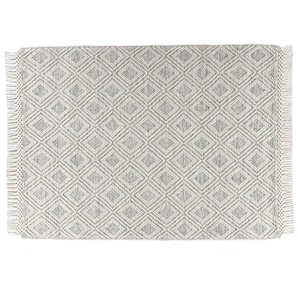 THEKO Wollteppich Visby ¦ beige ¦ Baumwolle ¦ Maße (cm): B: 70 H: 1