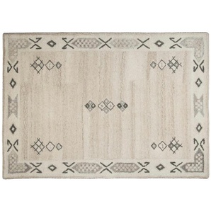 THEKO Wollteppich  Royal Berber ¦ beige ¦ Wolle ¦ Maße (cm): B: 190 H: 1,8