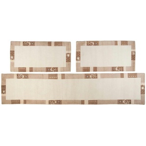 THEKO Wollteppich  Royal Ganges ¦ beige ¦ Viskose ¦ Maße (cm): B: 70 H: 1,3