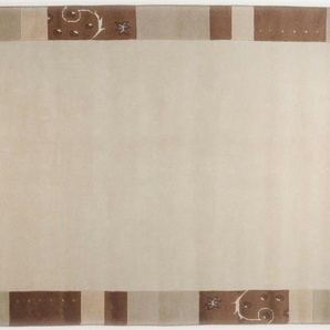 THEKO Wollteppich  Royal Ganges ¦ beige ¦ Viskose ¦ Maße (cm): B: 190 H: 1,3
