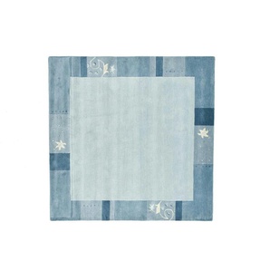 THEKO Wollteppich  Royal Ganges ¦ blau ¦ Wolle ¦ Maße (cm): B: 200 H: 1,3