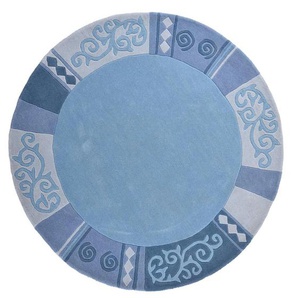 THEKO Teppich   ¦ blau ¦ Wolle ¦ Maße (cm): B: 150 H: 1,4
