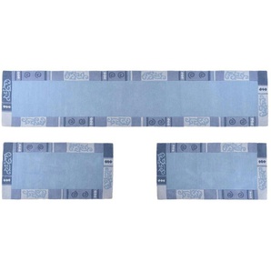 THEKO Teppich   ¦ blau ¦ Wolle ¦ Maße (cm): B: 70 H: 1,4