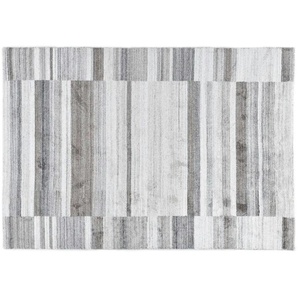 THEKO Teppich - grau - Viskose - 120 cm - 1,3 cm | Möbel Kraft