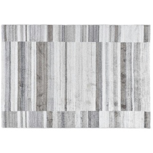 THEKO Teppich  Montana Luxury ¦ grau ¦ Viskose ¦ Maße (cm): B: 90 H: 1
