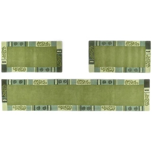 THEKO Teppich   ¦ grün ¦ Wolle ¦ Maße (cm): B: 70 H: 1,4