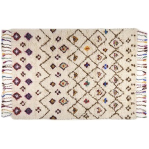 THEKO Wollteppich - beige - Baumwolle - 140 cm - 2 cm | Möbel Kraft