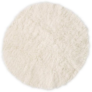 THEKO Wollteppich FLOKOS 1250, rund, Höhe: 40 mm, original griechischer Flokati, Hochflor, Uni-Farben, reine Wolle