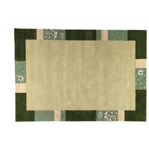 THEKO Wollteppich - grün - Viskose - 60 cm - 1,3 cm | Möbel Kraft
