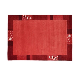 THEKO Wollteppich - rot - Wolle - 70 cm - 1,3 cm | Möbel Kraft