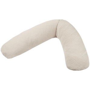 Theraline Stillkissen Dodo Premium, Sand, Textil, 30 L, Füllung: Polystyrol, 180 cm, Oeko-Tex® Standard 100, Bezug abnehmbar, waschbar,