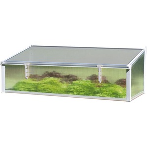 Thermo Frühbeet 130x60 cm Hohlkammerplatten UV-beständig transparent - Juwel