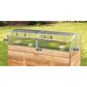 Thermo Frühbeet 200 / Thermohaus / Gewächshaus für Hochbeet 2x1m - 20443 - Juwel