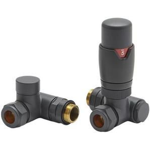 Thermostatisches Eckventil-Set für den Mischbetrieb, in Anthrazit – Hudson Reed