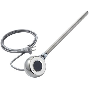 Thermostatisches WLAN-Heizelement für horizontale Heizkörper - Chrom | 1000Watt mit Stecker - ECOSO by Hudson Reed