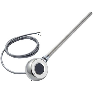 Thermostatisches WLAN-Heizelement für horizontale Heizkörper - Chrom | 800Watt zur Festverdrahtung - ECOSO by Hudson Reed