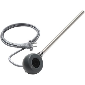 Thermostatisches WLAN-Heizelement für vertikale Heizkörper - Anthrazit | 400 Watt mit Stecker - ECOSO by Hudson Reed