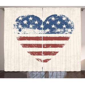 Thermovorhang-Set Americana mit Kräuselband, blickdicht
