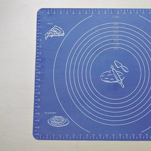 Backmatte THINK KITCHEN Backmatten Gr. B/L: 40 cm x 50 cm, blau Back- Kochhelfer Backmatte mit Einteilung