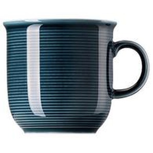 Thomas Kaffeebecher Trend Colour, Dunkelblau, Keramik, 0,36 L,360 ml, 8.8x9.1x11.3 cm, DIN EN ISO 14001, DIN EN ISO 50001, DIN EN ISO 9001, Kaffee &