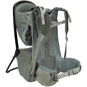 Thule Rückentrage Sapling, Grün, Textil, 35x31x73 cm, unisex, UV 50+, Sonnendach, Fußstütze, Baby on Tour, Babytragen & Tragetücher