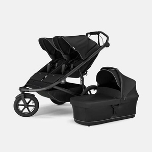 Thule – Urban Glide 3 Double – Bundle – Geschwisterwagen – Doppelbuggy – inkl. Babywanne – Black 193268