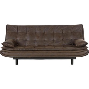 Time Schlafsofa, Dunkelbraun, Textil, 2-Sitzer, Füllung: Silikon, 194x84x100 cm, Schlafen auf Sitzhöhe, Rückenfutter, Kinder & Jugendmöbel, Jugendmöbel, Jugendsofas