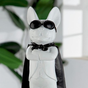Tierfigur CASABLANCA BY GILDE Hund Hero Dog stehend Dekofiguren Gr. B/H/T: 13 cm x 32,5 cm x 10 cm, weiß Tierfiguren