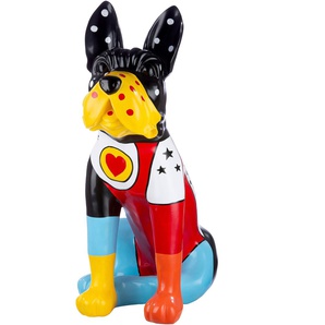 Tierfigur CASABLANCA BY GILDE Skulptur Doggy Dekofiguren Gr. B/H/T: 33 cm x 72 cm x 55 cm, bunt Tierfiguren