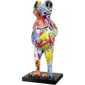 Tierfigur CASABLANCA BY GILDE Skulptur Frosch Street Art Dekofiguren Gr. B/H/T: 12,5 cm x 30,5 cm x 10 cm, bunt Tierfiguren