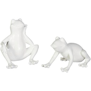 Tierfigur CREATIV HOME Dekofiguren Gr. Ø, weiß Tierfiguren Dekofiguren 2er Set
