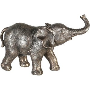 Tierfigur GILDE Elefant Zambezi Dekofiguren Gr. B/H/T: 19 cm x 13 cm x 8 cm, goldfarben Tierfiguren