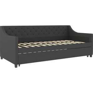 Home affaire Ausziehbett Kempton, Polster - Daybed, Gästebett, amerikanischer Stil, mit Rautenheftung, gepolstert, 2 Liegeflächen je 90x200 cm