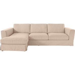 Timbers Ecksofa Vintage L-Form, 3-Sitzer Polsterecke im Landhausstil, mit abnehmbarer Husse