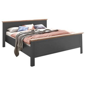 Time Bett, Graphit, Eiche Artisan, 180x200 cm, für Rollrost geeignet, in verschiedenen Holzdekoren erhältlich, Größen erhältlich, Schlafzimmer, Betten, Futonbetten