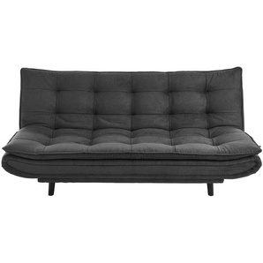 Time Schlafsofa, Anthrazit, Buche, massiv, 3-Sitzer, 194x100x90 cm, Liegefunktion, Schlafen auf Sitzhöhe, Rückenfutter, Kinder- & Jugendzimmer,