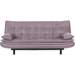 Time Schlafsofa , Rosa , Textil , 2-Sitzer , Füllung: Silikon , 194x84x100 cm , Schlafen auf Sitzhöhe, Rückenfutter , Kinder & Jugendmöbel, Jugendmöbel, Jugendsofas