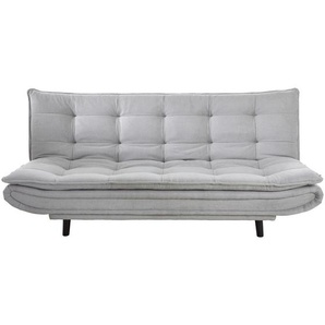 Time Schlafsofa , Silber , Textil , Buche , massiv , 3-Sitzer , 194x100x90 cm , Liegefunktion, Schlafen auf Sitzhöhe, Rückenfutter , Kinder & Jugendmöbel, Jugendmöbel, Jugendsofas
