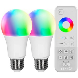 Tint 2x Tint , Mehrfarbig, Weiß , Glas , E27 , G , 60 W , 6x12x6 cm , Lampen & Leuchten, Innenbeleuchtung, Smart Lights, Smarte Glühbirnen
