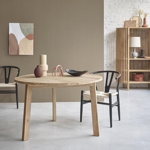 Tisch aus massivem Teakholz rund 4 Pers.