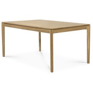 Tisch Bok Ethnicraft Eiche geölt braun, Designer Alain van Havre, 76x140x80 cm