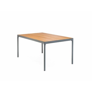 Outdoortisch Four Houe Tischplatte Bambus braun, Designer Henrik Pedersen, 75x160x90 cm